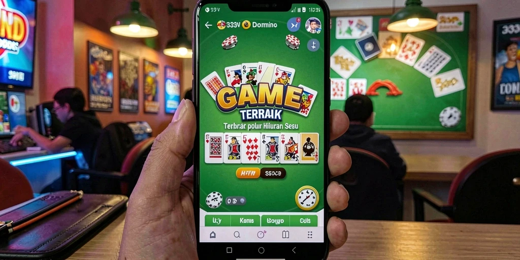 Tampilan gameplay domino yang seru dan interaktif di 333V.