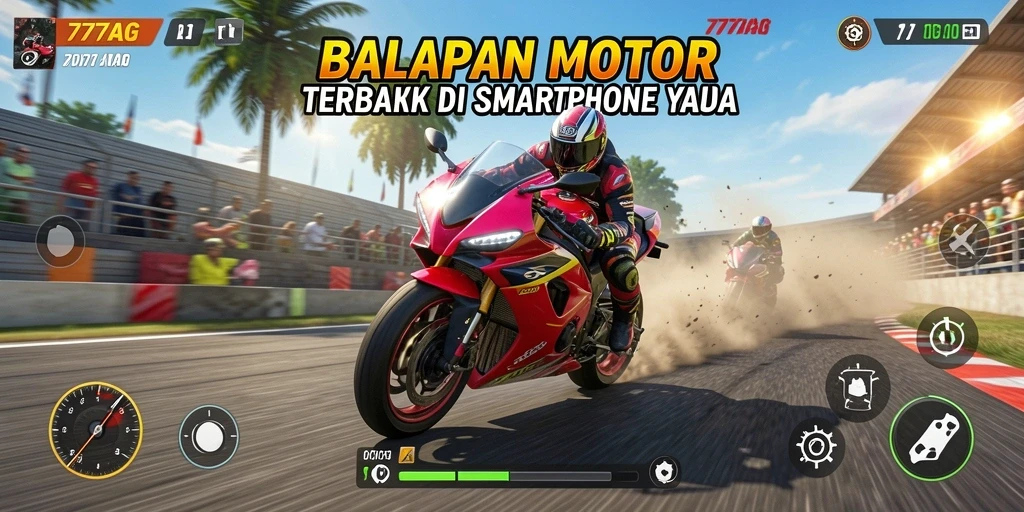 Tangkapan layar gameplay 777AG menampilkan balapan seru dengan grafis menakjubkan.