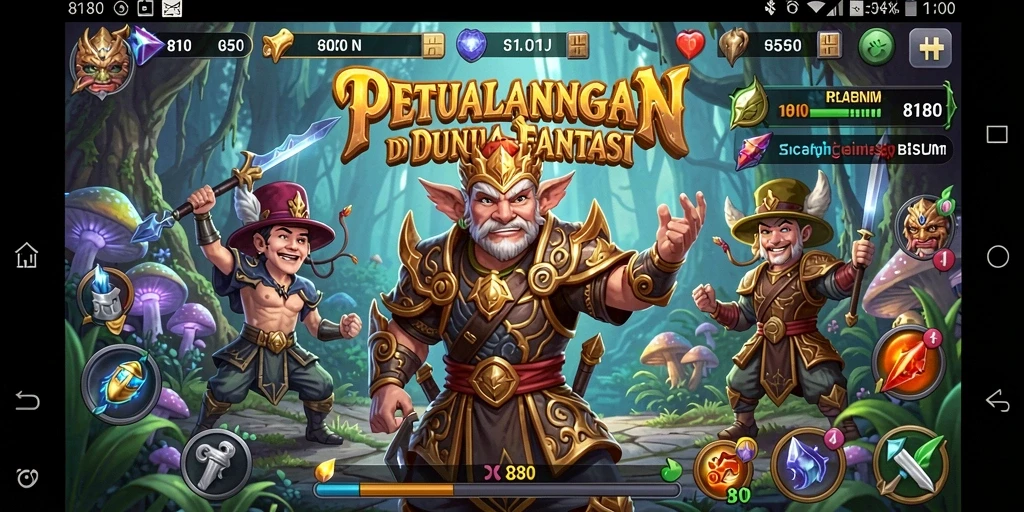 Tampilan gameplay yang mengasyikkan di dunia petualangan 8180.