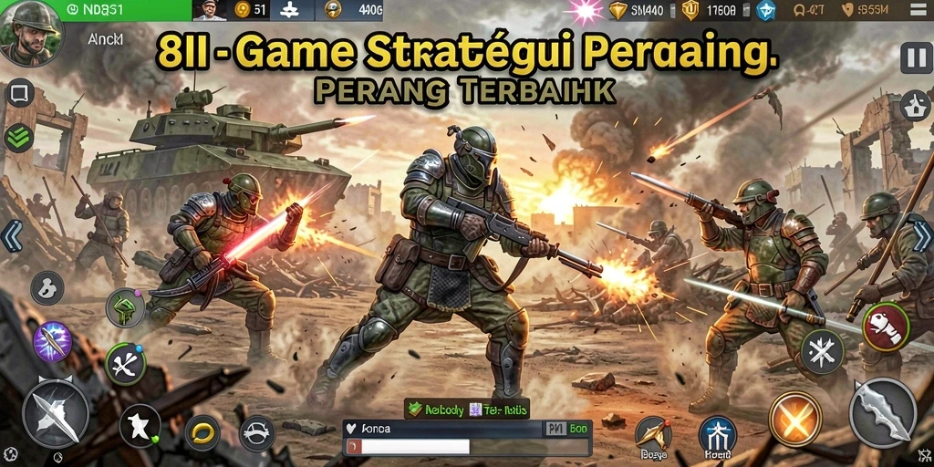 Tampilan gameplay mendebarkan dalam 8II yang penuh strategi.