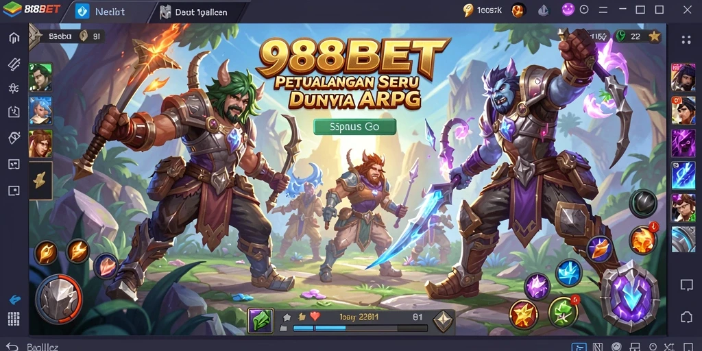 Tampilan menakjubkan dari gameplay 988BET ARPG.