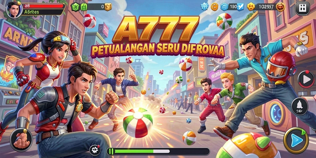 Tangkapan layar A7777 menampilkan gameplay seru di dunia arcade.