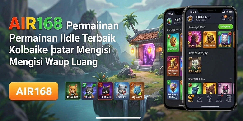 Tampilan gameplay utama AIR168 yang menarik dengan elemen Idle.