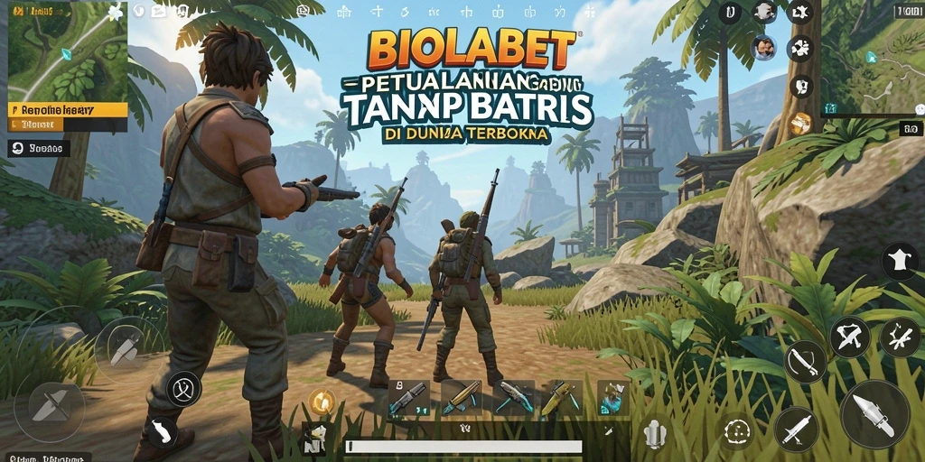 Tampilan indah dari gameplay Open World BIOLABET.