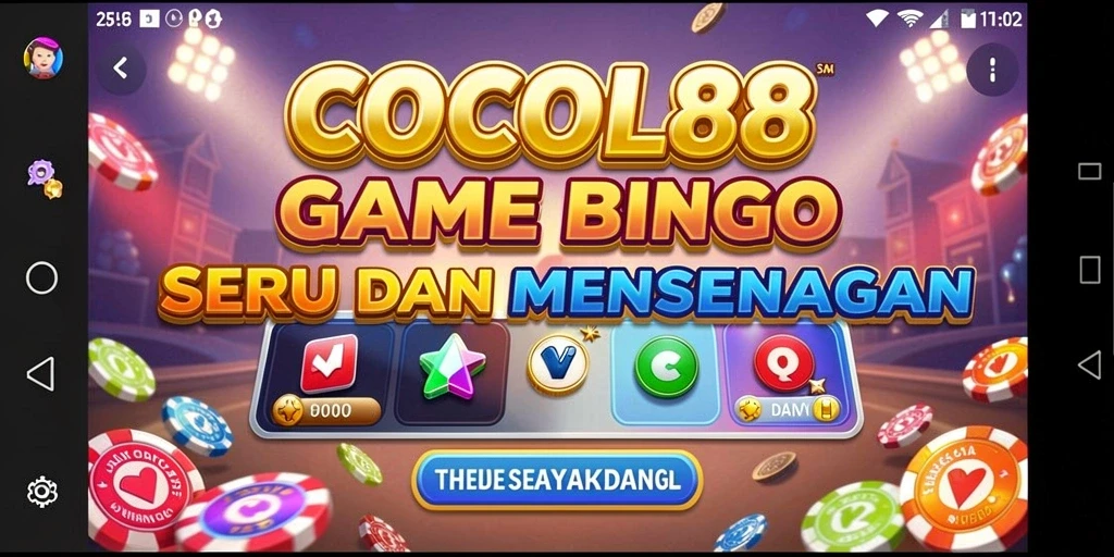 Screenshot gameplay COCOL88 dengan suasana Bingo yang seru.