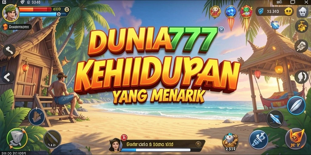 Screenshot utama DUNIA777 menampilkan gameplay yang imersif dan interaktif.