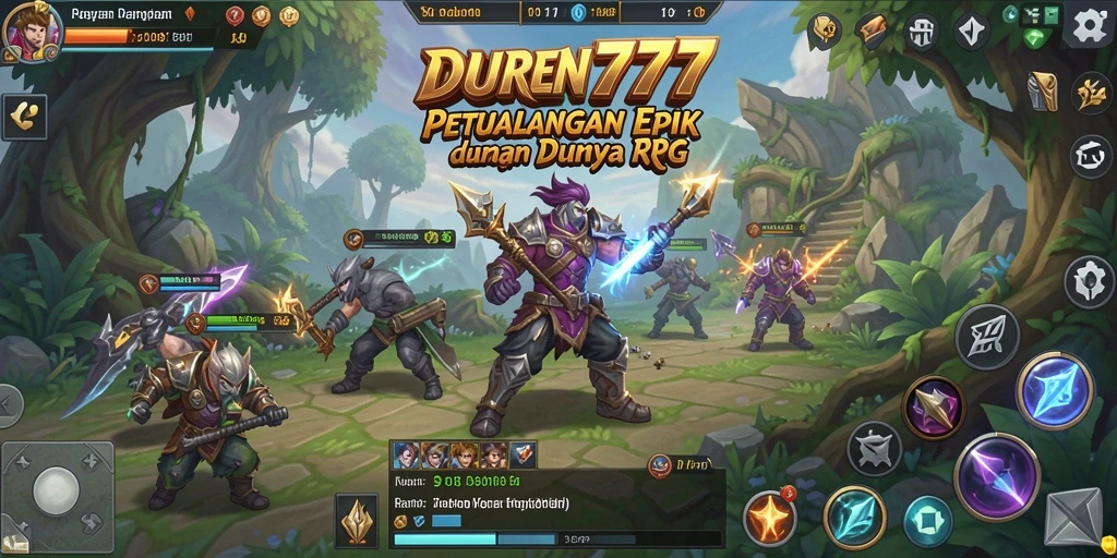 Tampilan gameplay DUREN777 yang menakjubkan dan imersif.