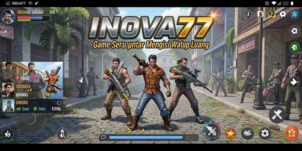 Tangkapan layar gameplay INOVA77 yang seru dan interaktif.