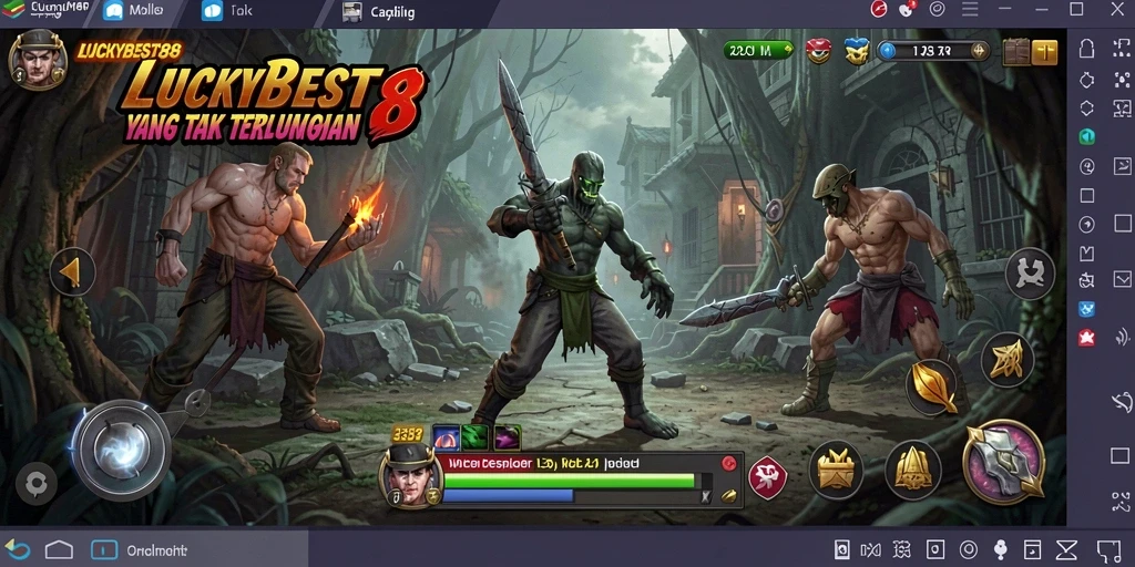 Screenshot LUCKYBEST88 menampilkan suasana mencekam dan gameplay yang mendebarkan.