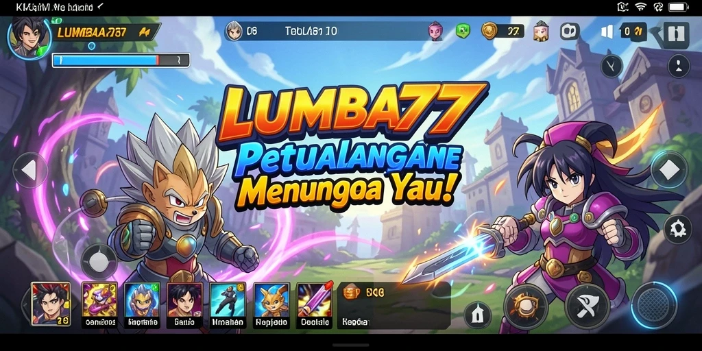 Gameplay dinamis di LUMBA77 dengan karakter anime yang menarik.