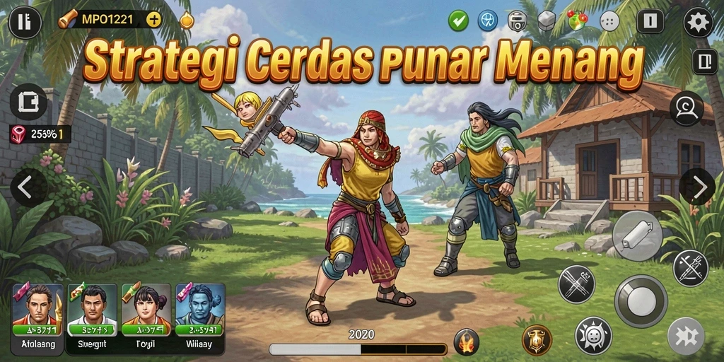 Tangkapan layar MPO1221 yang menunjukkan aksi strategis dalam gameplay.
