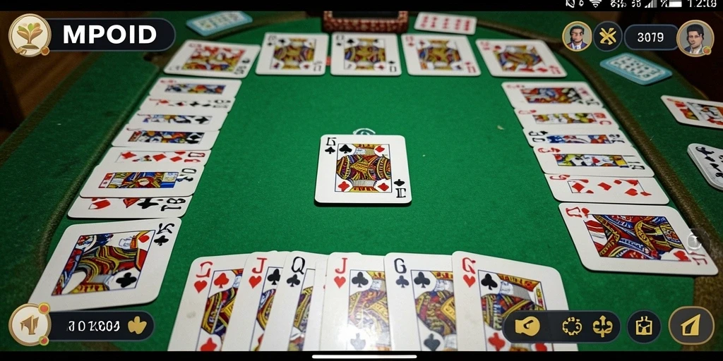 Screenshot MPOID menampilkan gameplay Gaple yang seru dan interaktif.