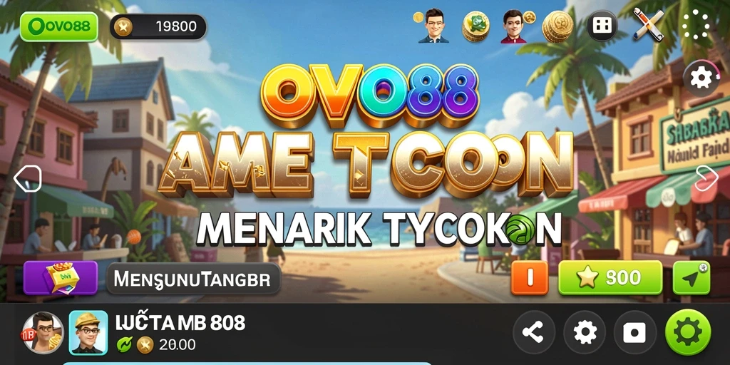 Screenshot OVO88 menunjukkan pengalaman gameplay Tycoon yang seru.