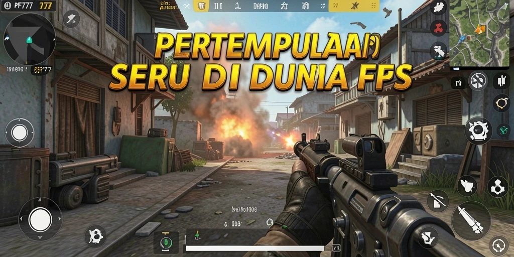 Screenshot PF777 menampilkan aksi tembak-menembak yang mendebarkan dalam mode FPS.
