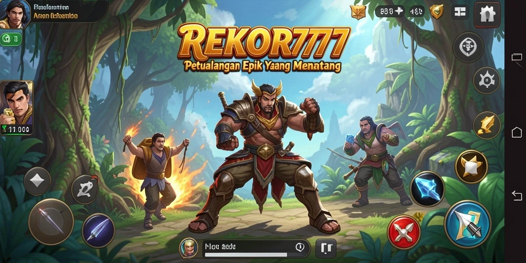 Screenshot gameplay REKOR777 dengan petualangan seru.