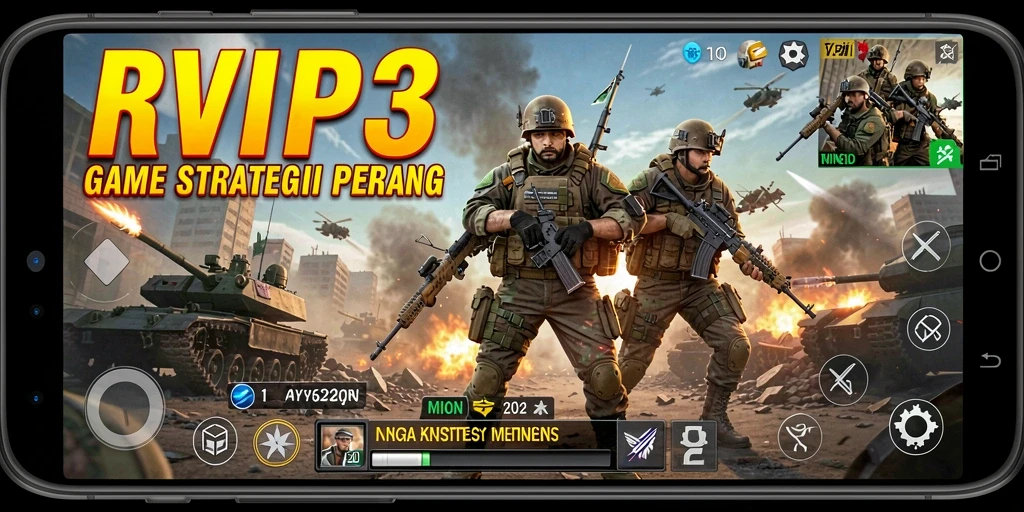 Tampilan gameplay menegangkan di RVIP3 dengan aksi strategi yang intens.
