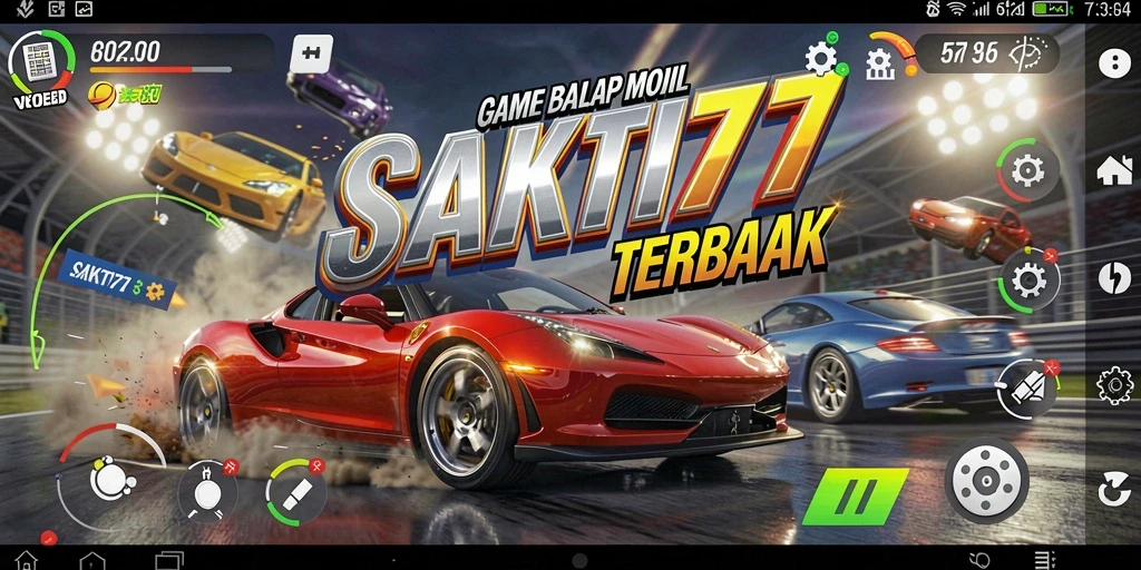 Tampilan gameplay SAKTI77 dengan aksi balapan yang seru.
