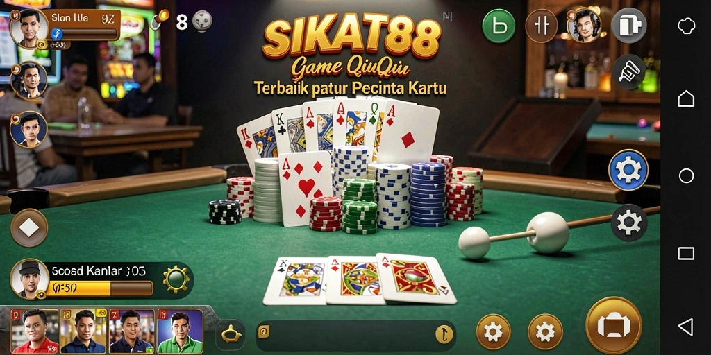 Screenshot SIKAT88 menampilkan gameplay QiuQiu yang mengasyikkan.