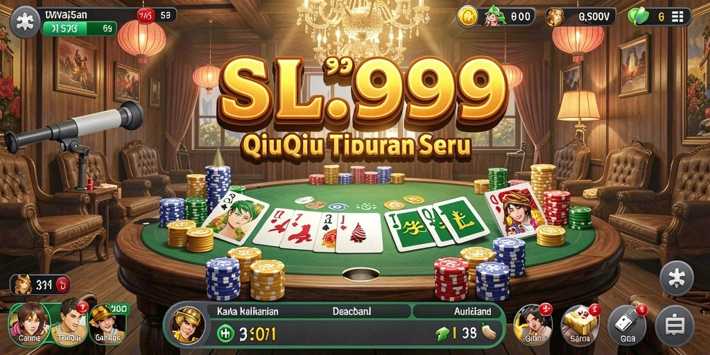 Screenshot gameplay SL999 menunjukkan taruhan QiuQiu yang seru.