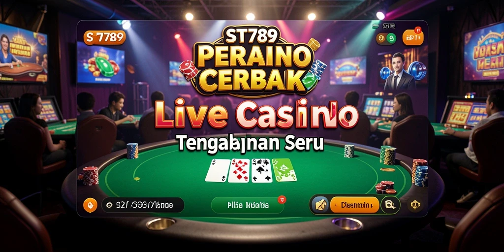 Tampilkan gameplay seru ST789 di Live Casino dengan dealer profesional.