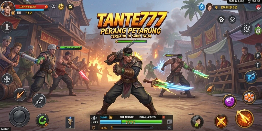 Tampilan gameplay TANTE777 yang mendebarkan dan penuh aksi.