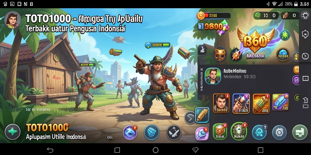 Tampilan antarmuka utama TOTO1000 menampilkan fitur-fitur Utility yang menarik.